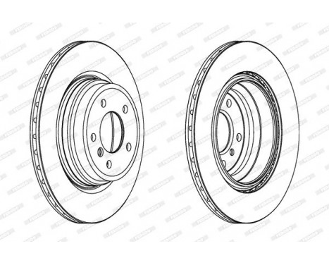 Brake Disc PREMIER DDF1550C-1 Ferodo