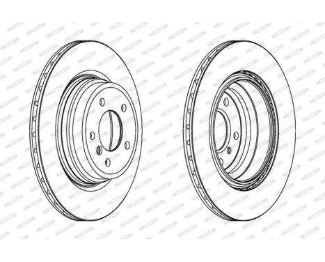 Brake Disc PREMIER DDF1550C-1 Ferodo, Image 2