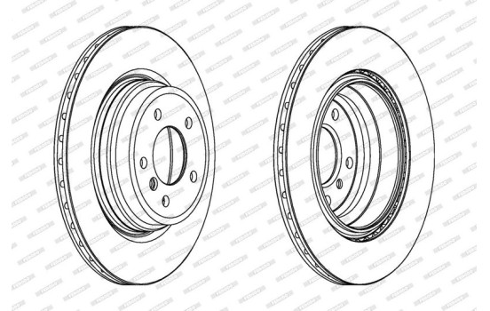 Brake Disc PREMIER DDF1550C-1 Ferodo, Image 2