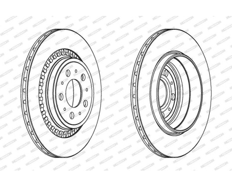 Brake Disc PREMIER DDF1551C Ferodo, Image 2