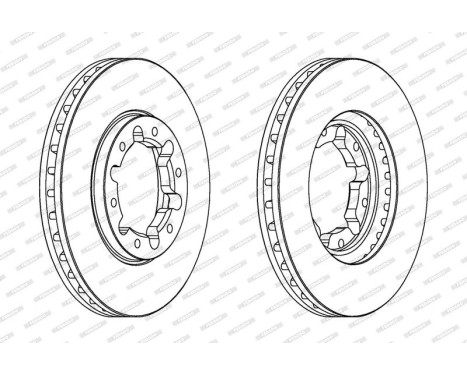 Brake Disc PREMIER DDF1552C-1 Ferodo, Image 2