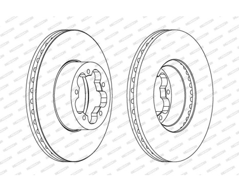 Brake Disc PREMIER DDF1554 Ferodo, Image 2