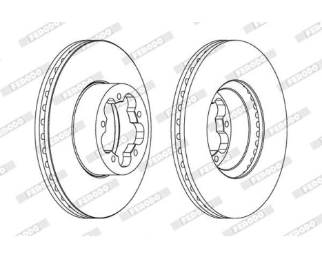 Brake Disc PREMIER DDF1555 Ferodo