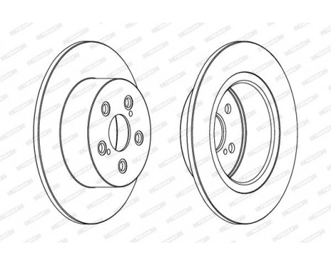 Brake Disc PREMIER DDF1556C Ferodo