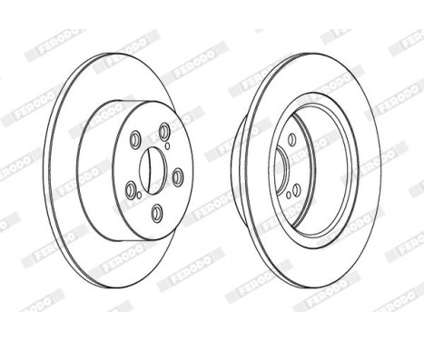 Brake Disc PREMIER DDF1556C Ferodo