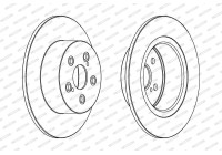 Brake Disc PREMIER DDF1556C Ferodo
