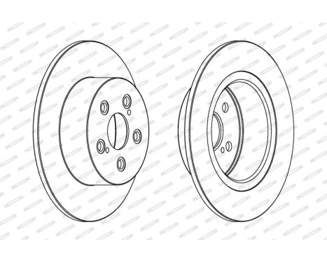 Brake Disc PREMIER DDF1556C Ferodo