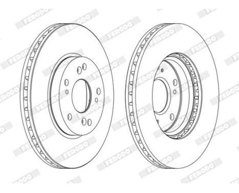 Brake Disc PREMIER DDF1557C Ferodo