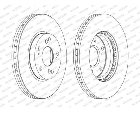 Brake Disc PREMIER DDF1557C Ferodo