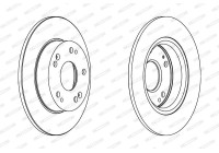 Brake Disc PREMIER DDF1558 Ferodo
