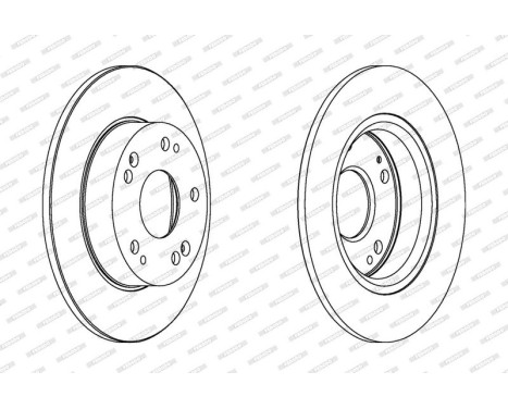 Brake Disc PREMIER DDF1558 Ferodo, Image 2