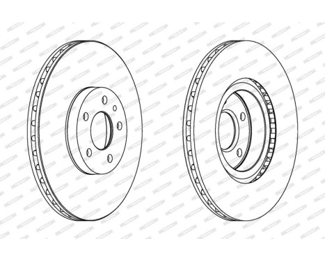 Brake Disc PREMIER DDF156 Ferodo, Image 2