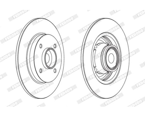 Brake Disc PREMIER DDF1560-1 Ferodo, Image 2