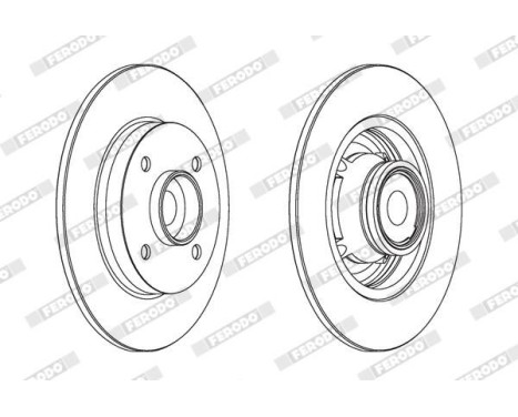 Brake Disc PREMIER DDF1560-1 Ferodo, Image 2