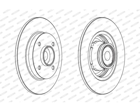 Brake Disc PREMIER DDF1560-1 Ferodo, Image 2