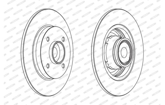 Brake Disc PREMIER DDF1560-1 Ferodo, Image 2