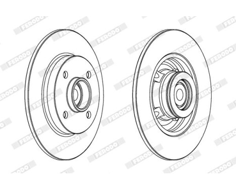 Brake Disc PREMIER DDF1561-1 Ferodo, Image 2