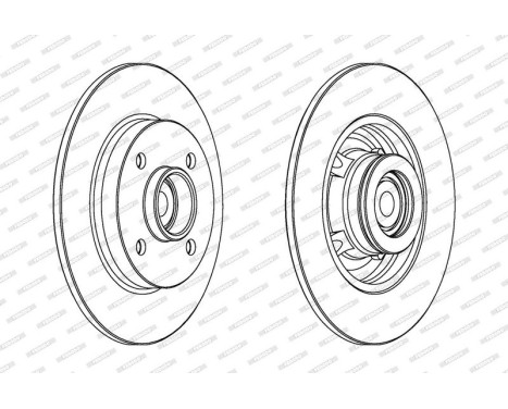 Brake Disc PREMIER DDF1561-1 Ferodo, Image 2