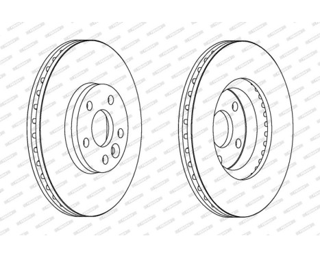 Brake Disc PREMIER DDF1567 Ferodo, Image 2