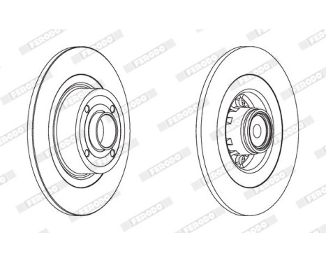 Brake Disc PREMIER DDF1570-1 Ferodo, Image 2