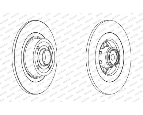 Brake Disc PREMIER DDF1570-1 Ferodo, Image 2