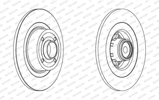 Brake Disc PREMIER DDF1570-1 Ferodo, Image 2