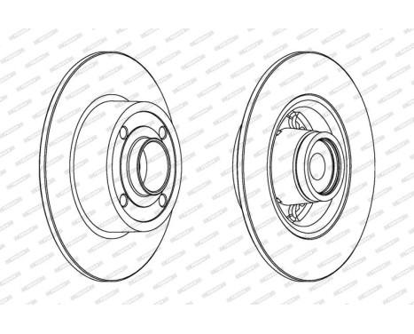 Brake Disc PREMIER DDF1571-1 Ferodo, Image 2