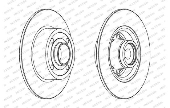 Brake Disc PREMIER DDF1571-1 Ferodo, Image 2
