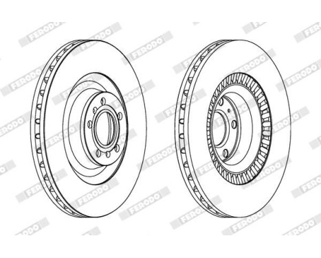 Brake Disc PREMIER DDF1572C-1 Ferodo, Image 2