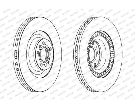 Brake Disc PREMIER DDF1572C-1 Ferodo, Image 2