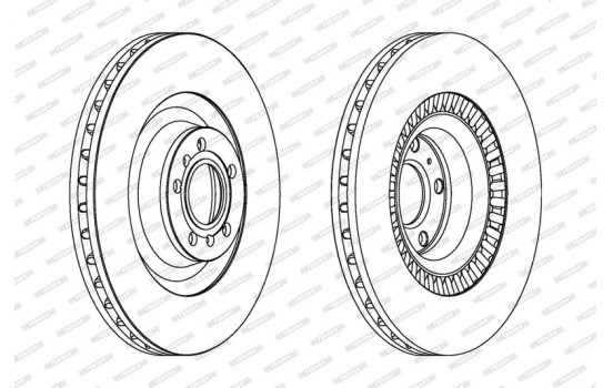Brake Disc PREMIER DDF1572C-1 Ferodo, Image 2