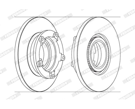 Brake Disc PREMIER DDF1573-1 Ferodo, Image 2