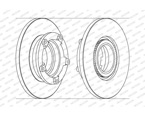 Brake Disc PREMIER DDF1573-1 Ferodo, Image 2