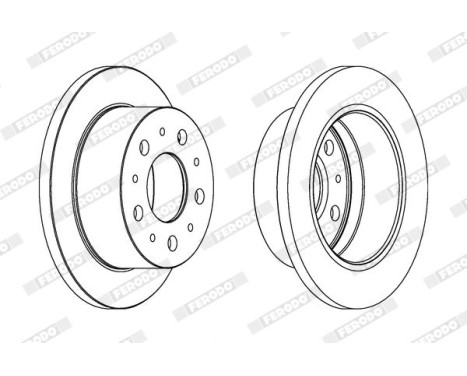 Brake Disc PREMIER DDF1574 Ferodo, Image 2