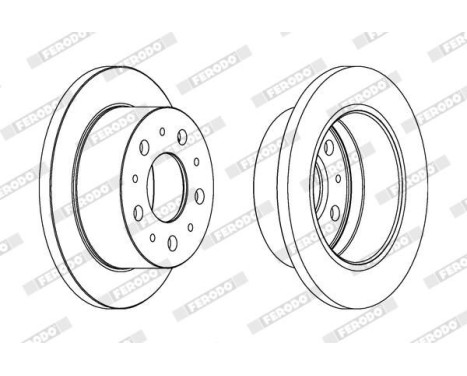 Brake Disc PREMIER DDF1574 Ferodo, Image 2