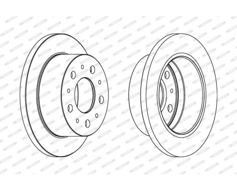 Brake Disc PREMIER DDF1574 Ferodo, Image 2
