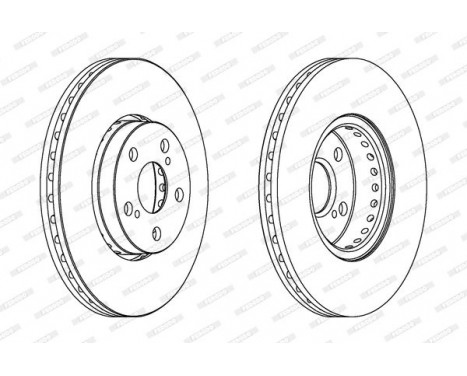 Brake Disc PREMIER DDF1575 Ferodo, Image 2