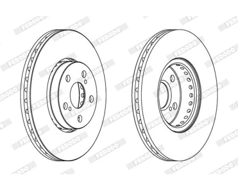 Brake Disc PREMIER DDF1575C Ferodo