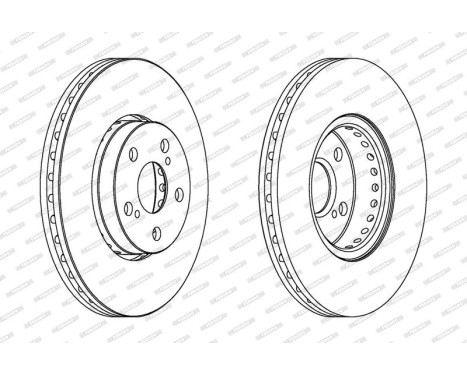 Brake Disc PREMIER DDF1575C Ferodo