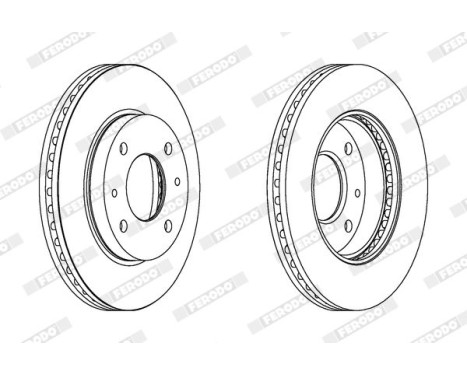 Brake Disc PREMIER DDF1577 Ferodo, Image 2