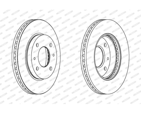 Brake Disc PREMIER DDF1577 Ferodo, Image 2