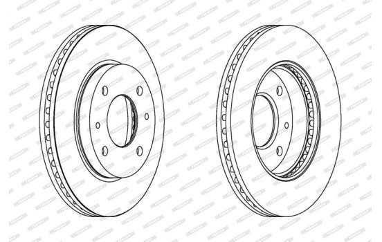 Brake Disc PREMIER DDF1577 Ferodo, Image 2
