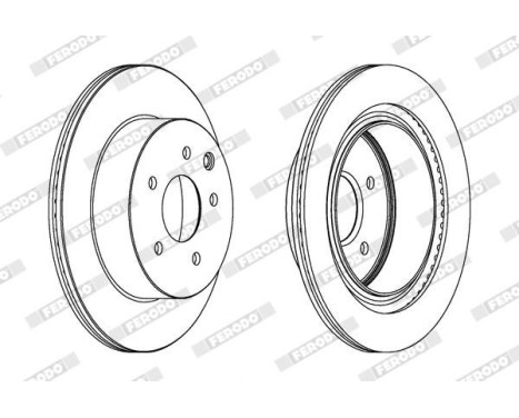Brake Disc PREMIER DDF1579 Ferodo, Image 2