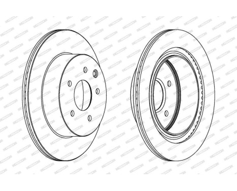 Brake Disc PREMIER DDF1579 Ferodo, Image 2