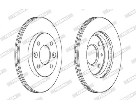 Brake Disc PREMIER DDF158 Ferodo, Image 2