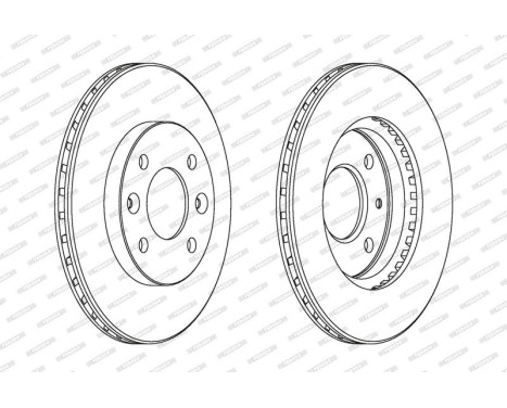 Brake Disc PREMIER DDF158 Ferodo, Image 2