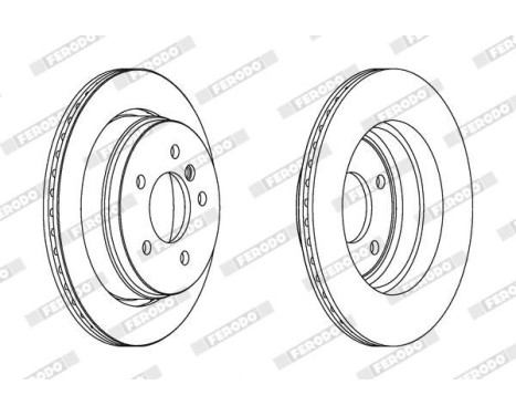 Brake Disc PREMIER DDF1581 Ferodo