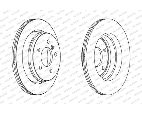 Brake Disc PREMIER DDF1581 Ferodo