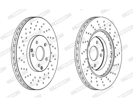 Brake Disc PREMIER DDF1582C-1 Ferodo, Image 2