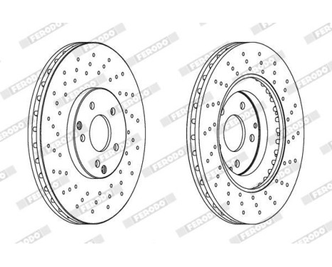Brake Disc PREMIER DDF1582C-1 Ferodo, Image 2